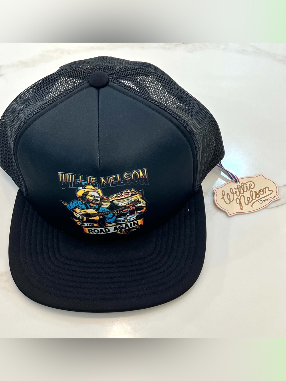 Brixton x Willie Nelson On The Road again Men's Snapback Trucker Cap Black